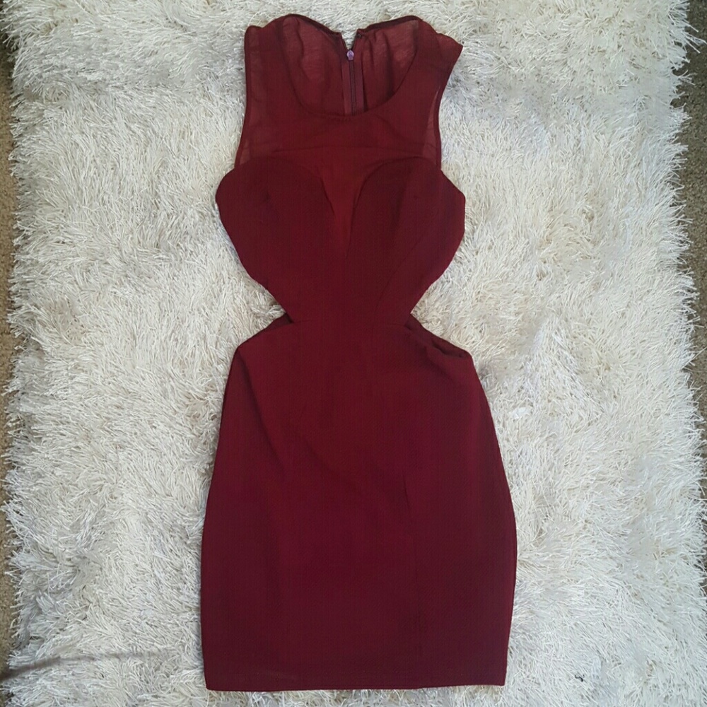 Cut off mini dress